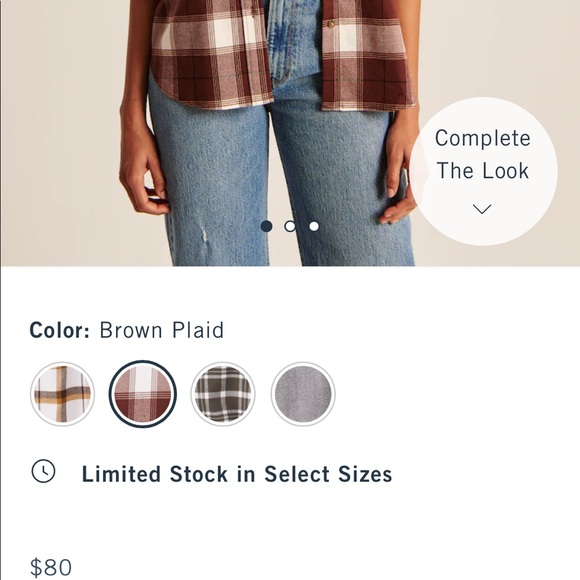 Abercrombie & Fitch women’s long sleeve button up - Picture 6 of 6